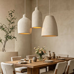lustre suspension moderne beige texture granulée luminaire salon salle manger chambre loft