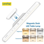 lampe led blanc moderne minimaliste réglage luminosité température couleur rechargeable tactile