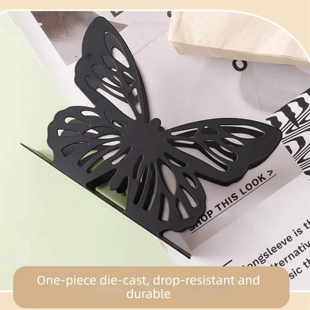 porte serviettes or blanc noir papillon élégant adhésif créatif restaurant