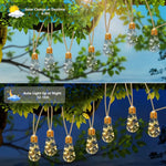 guirlande lumineuse solaire led transparente dorée rustique modes patio jardinextérieur