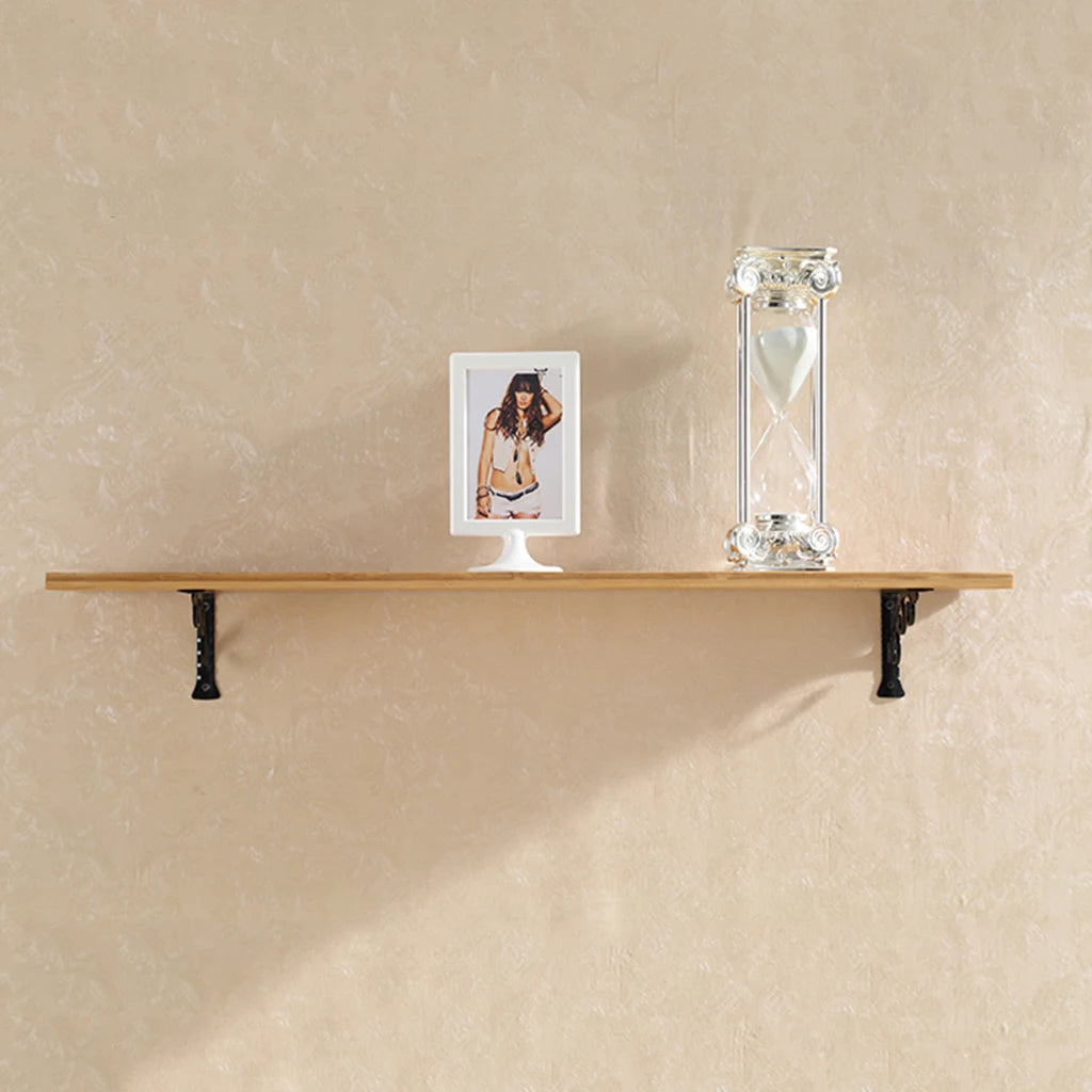 support mural étagère blanc noir floral classique vintage élégant aluminium