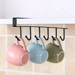 porte verres porte accessoires cuisine clips magnétiques noir blanc modernes pratiques cuillères fourchettes couteaux