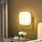 veilleuse led motion sensor lampe sans fil prise murale éclairage nuit chambre couloir moderne