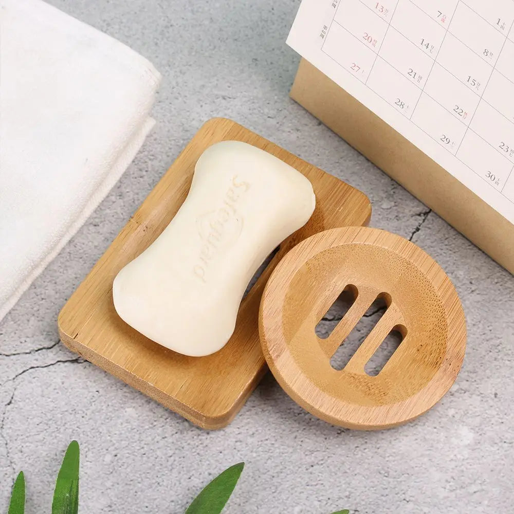 porte savons bois naturel savon boîte rangement carré rond minimaliste zen maison serviette plantes