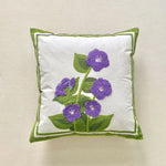 coussin carré moderne motif feuilles tropicales brodé polyester 45x45cm décoration maison voiture