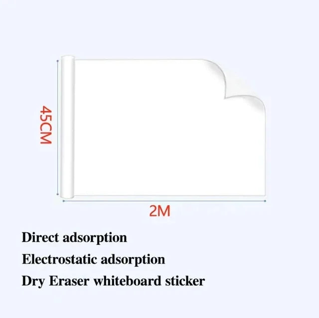 tableau blanc électrostatique moderne motifs colorés enfants repositionnable efficace effaçable marqueur sec crayon autocollants