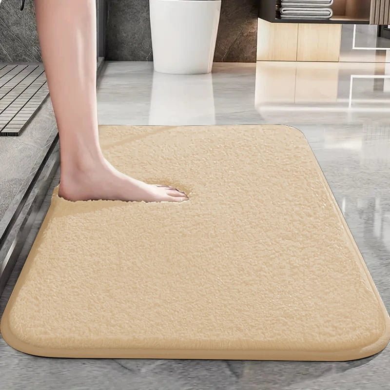 tapis bain gris texture douce motifs floraux moderne 40x60cm 50x80cm 60x90cm