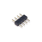 connecteur extension câble bande led rgb broches fils électriques éclairage intérieur blanc noir