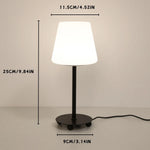 lampe table moderne noir blanche lumière ambiane tricolore chambre salon usb