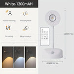 projecteur led rechargeable intelligent détecteur présence lampe murale sans fil télécommande éclairage moderne entrée