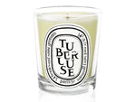 bougies parfumées cire gel aromathérapie forme coupe blanc logo diptyque verre transparent classique set