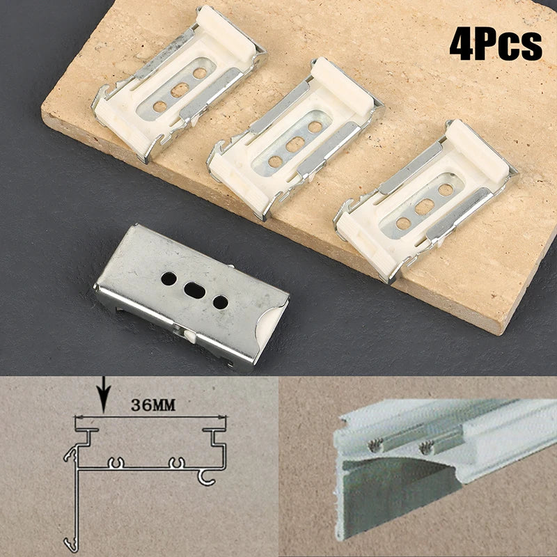 clips fixation blancs modernes stores 36mm pièces quincaillerie décoration fenêtre plat lisse