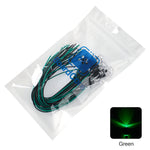 diodes led 12v 5mm câbles colorées rouge blanc bleu vert Jaune transparentes standard