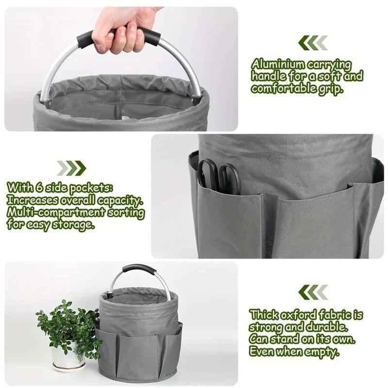 sac pliable rangement noir poches oxford cloth pratique éco friendly multifonctionnalité