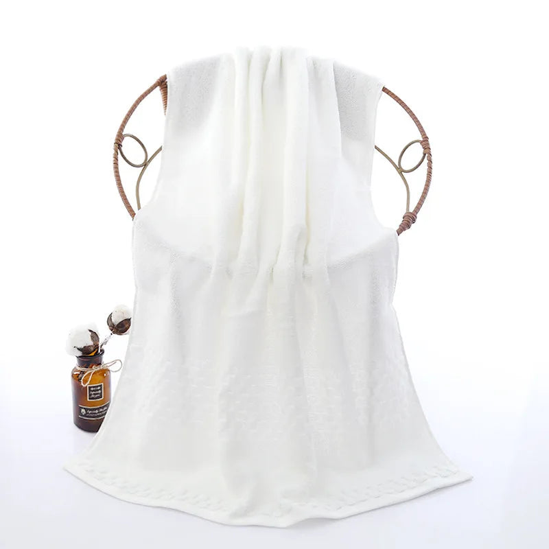 serviette bain coton absorbant séchage rapide plaid carrés beige clair classique lavable machine toile