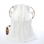 serviette bain coton absorbant séchage rapide plaid carrés beige clair classique lavable machine toile