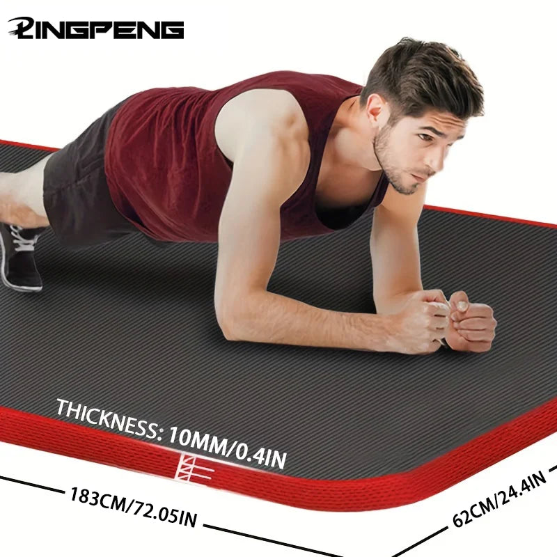 tapis yoga noir nid d'abeille texture antidérapante moderne fitness pilates exercices sportifs