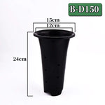 pots plante moderne perforés noir transparent profonds jardinintérieur 10pcs 5pcs