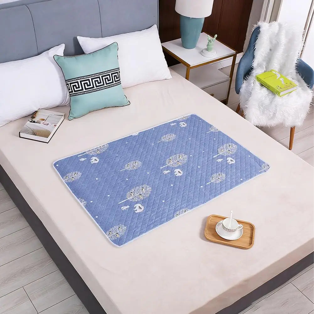 tapis fleuri bleu clair moderne doux anti décubitus coton polyester lit chambre bébé tout