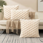 taies d'oreiller douces coussins carrés gris rose jaune moderne non toxiques polyester coton brodés