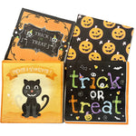 serviettes papier halloween motifs citrouille fantôme crâne main ensanglantée sorcière chauve souris cocktail