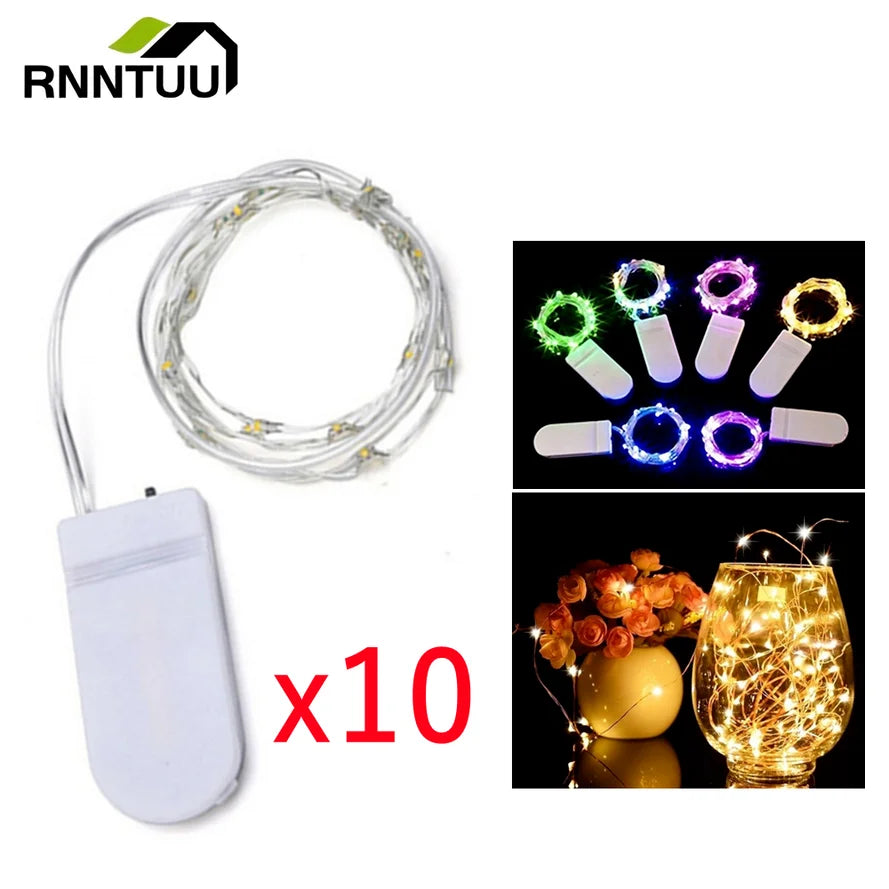 guirlande lumineuse led fil cuivre décoration noël mariage anniversaire fête intérieur extérieur blanc chaud