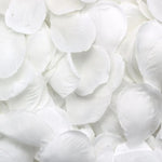 pétales fleurs artificielles blancs décor événement mariage festif 500 unités arrondies reliefs