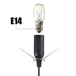 lampe sel pendentif led e14 moderne interrupteur câble électrique orange noir blanc