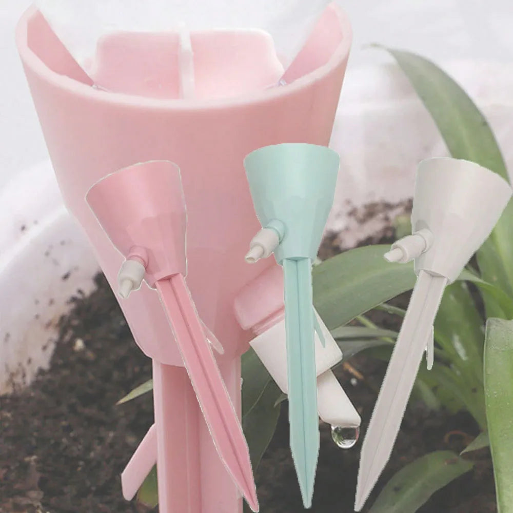 système arrosage automatique plantes extérieures lance réglable bouteille transparente adaptateur visuel minimaliste moderne 5pcs