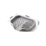 rangement silicone évier moderne éponge savon flacons minimaliste multifonction pliable gris texturé