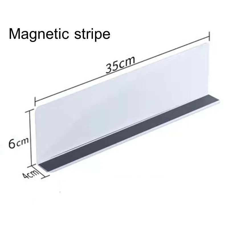 séparateurs étagères magnétiques transparents plastique pvc réutilisables modernes pièces salon respectueux environnement