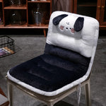 coussin chaise mousse mémoire forme peluche panda confortable anti décubitus animé doux vert marron