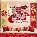 décoration mariage romantique dragon chinois fleurs cerisier papillons symboles traditionnels rouge rose blanc