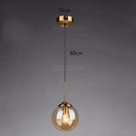 Suspension lumineuse moderne transparente câble doré brillant salon chambre étudiante