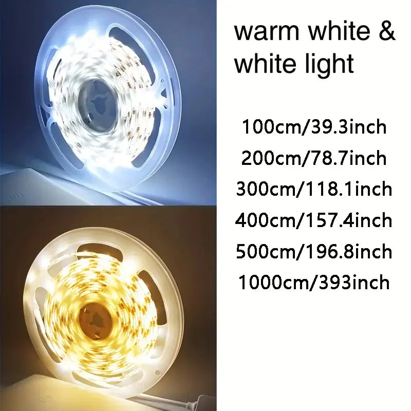 ruban led blanc moderne adhésif 3000k 6500k interrupteur usb 1m 10m
