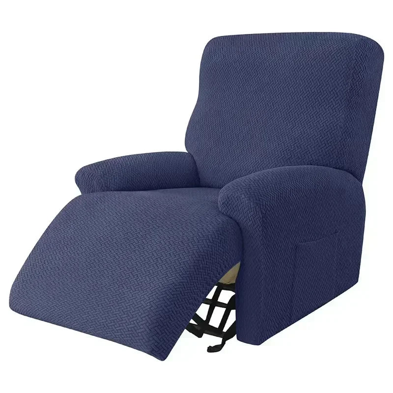 housses fauteuil relax polyestère gris motifs géométriques moderne adhésif poche