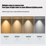 Spot lumineux intelligent anti reflet capteur mouvement 3000K 4000K 6000K blanc noir moderne minimaliste