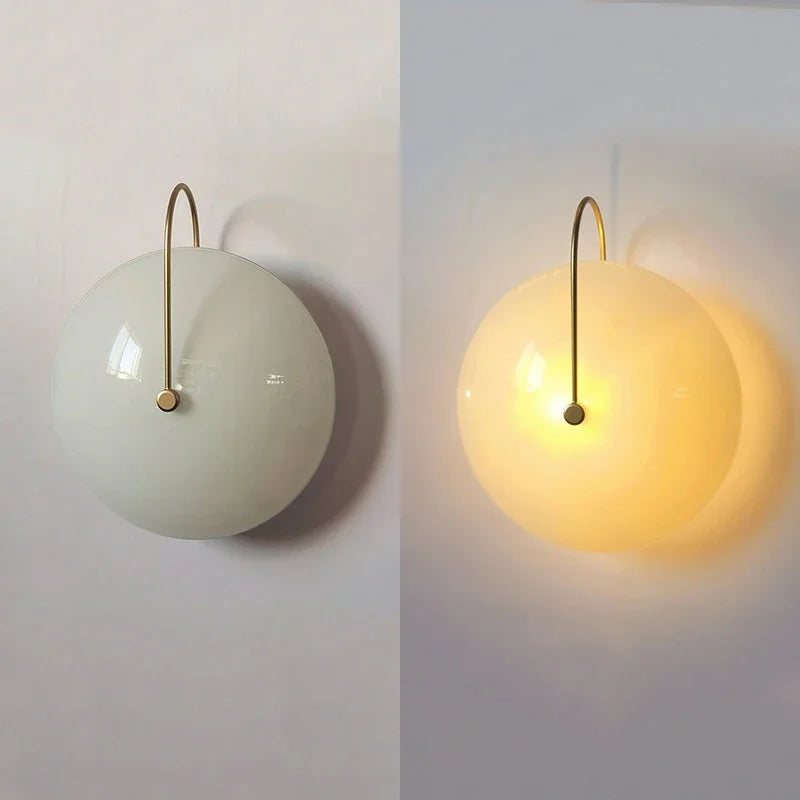 lampe murale moderne transparente rayures fines chambre coucher salle bain éclairage quotidien led verre