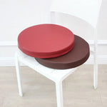 coussin rond imperméable mousse pe tissu uni moderne rouge marron bleu gris vert orange