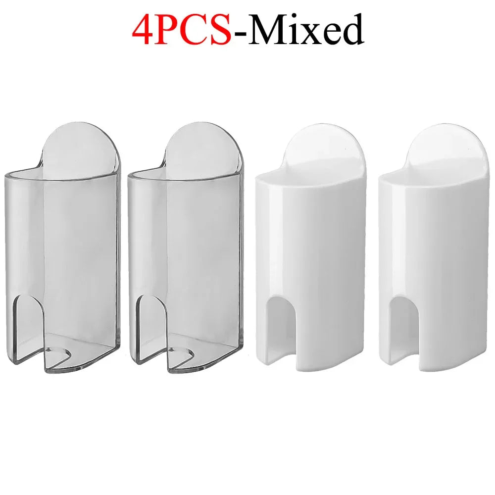 porte brosses dents blanc transparent adhésif moderne minimaliste