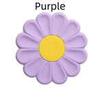 tapis silicone anti dérapant moderne fleuri violet vert jaune rose table placemat