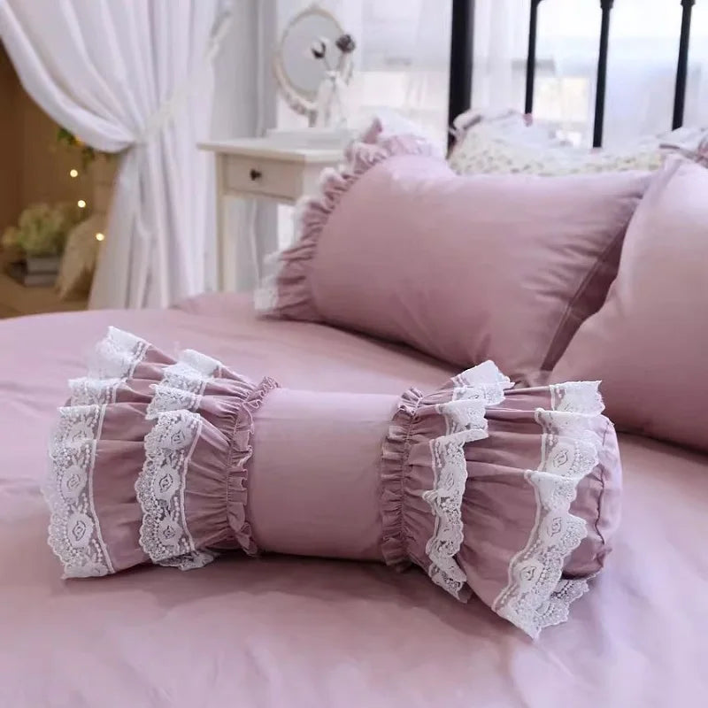 coussin vintage dentelle blanche rose beige gris opacité anti décubitus amovible lavable invisible zipper