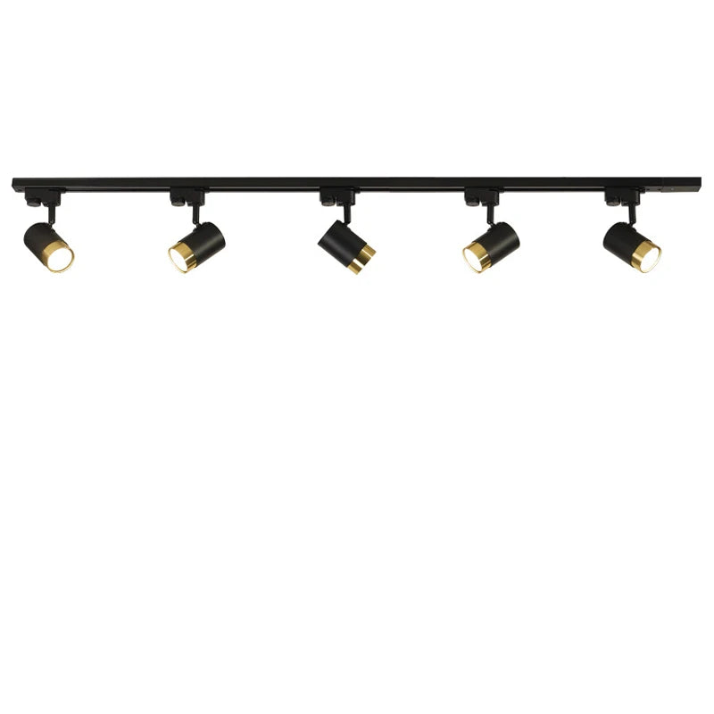 spots led gu10 réglables moderne noir doré brillantsintérieur chambre salon