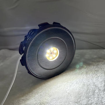 support lampe led marron texture bois classique câble usb base bois led neutral warm