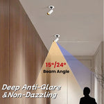 projecteur led spot blanc moderne 90mm 135mm 65mm 115mm 3w 10w galerie chambre