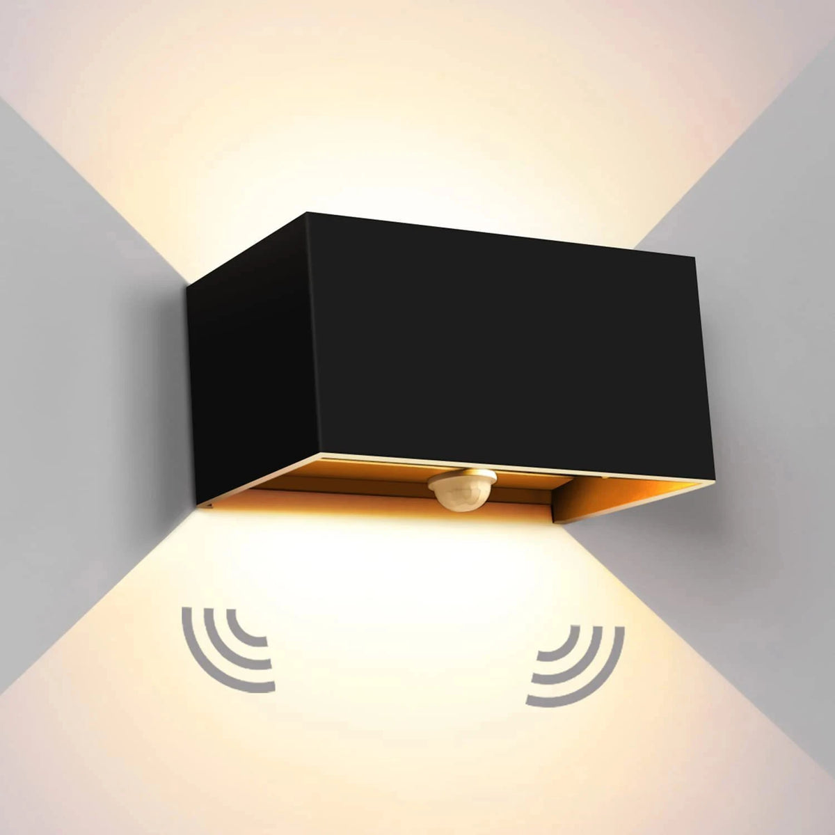 lampes murales modernes led noir blanc éclairage directionnel extérieur intérieur adjustable ip65