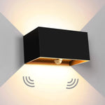 lampes murales modernes led noir blanc éclairage directionnel extérieur intérieur adjustable ip65