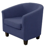 fauteuil moderne housse protectrice tissu motifs géométriques couleur beige gris adhésif fixations machine lavable