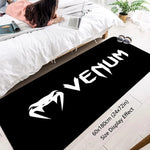 tapis moderne serpent venom noir blanc antidérapant durable polypropylène 40x60cm 50x80cm