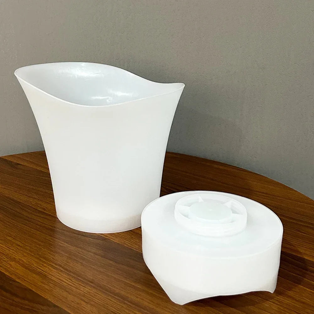seau glace lumineux enceinte bluetooth blanc violet bleu vert orange moderne festival